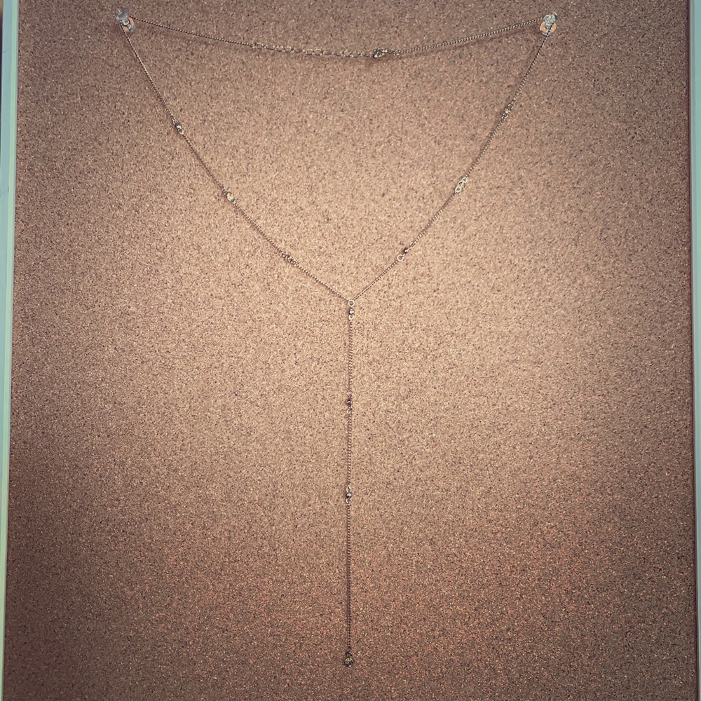 Gold drop necklace